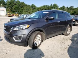 Salvage cars for sale at Mendon, MA auction: 2017 KIA Sorento LX