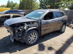 Salvage cars for sale at Denver, CO auction: 2018 Jeep Cherokee Limited