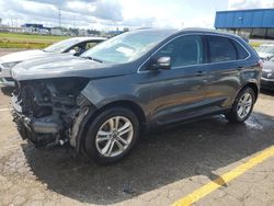 Salvage cars for sale at Woodhaven, MI auction: 2019 Ford Edge SEL