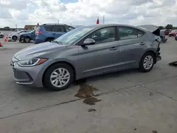 Salvage cars for sale at Grand Prairie, TX auction: 2018 Hyundai Elantra SE