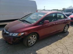 Salvage cars for sale at Dyer, IN auction: 2010 Honda Civic LX