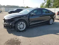 Salvage cars for sale at Dunn, NC auction: 2019 Ford Fusion SEL