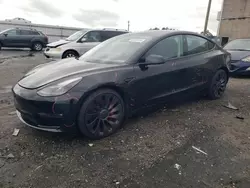 Salvage cars for sale at Fredericksburg, VA auction: 2021 Tesla Model 3