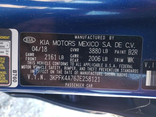 2018 KIA Forte LX