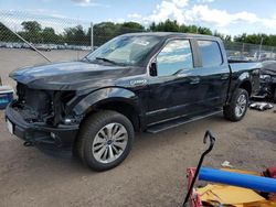 Ford salvage cars for sale: 2018 Ford F150 Supercrew