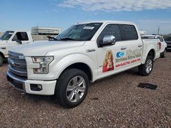 Ford salvage cars for sale: 2015 Ford F150 Supercrew