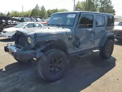 Salvage cars for sale at Denver, CO auction: 2014 Jeep Wrangler Unlimited Sport