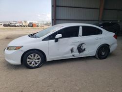 Salvage cars for sale at Houston, TX auction: 2012 Honda Civic LX