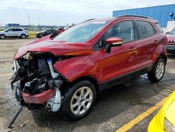 Salvage cars for sale at Woodhaven, MI auction: 2019 Ford Ecosport SE