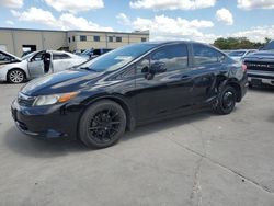 Salvage cars for sale at Wilmer, TX auction: 2012 Honda Civic LX