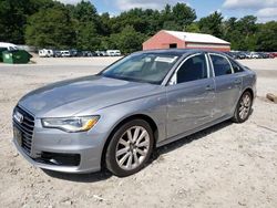 Salvage cars for sale at Mendon, MA auction: 2016 Audi A6 Premium Plus