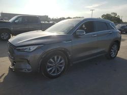 Salvage cars for sale at Wilmer, TX auction: 2020 Infiniti QX50 Pure