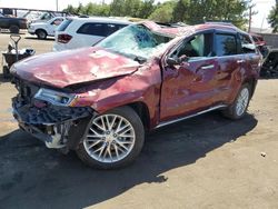 Jeep Vehiculos salvage en venta: 2017 Jeep Grand Cherokee Summit