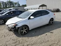 Salvage cars for sale at Spartanburg, SC auction: 2016 Toyota Corolla L