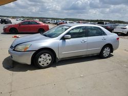 Salvage cars for sale at Grand Prairie, TX auction: 2003 Honda Accord LX