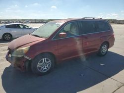 Salvage cars for sale at Grand Prairie, TX auction: 2006 Honda Odyssey EXL