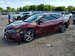 Salvage cars for sale at Chalfont, PA auction: 2017 Nissan Maxima 3.5S