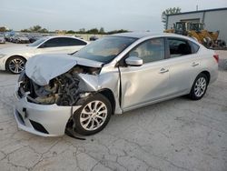 Salvage cars for sale from Copart Kansas City, KS: 2018 Nissan Sentra S