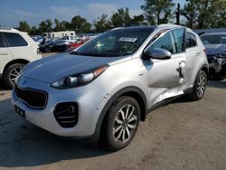 Salvage cars for sale from Copart Bridgeton, MO: 2017 KIA Sportage EX