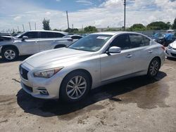 Salvage cars for sale at Miami, FL auction: 2017 Infiniti Q50 Base