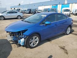 Salvage cars for sale at Woodhaven, MI auction: 2019 Chevrolet Cruze LT