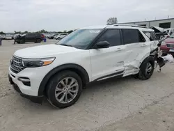 Salvage cars for sale at Kansas City, KS auction: 2021 Ford Explorer Limited