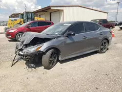 Salvage cars for sale at Temple, TX auction: 2022 Nissan Sentra SR