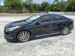 Salvage cars for sale from Copart Fort Pierce, FL: 2016 Hyundai Sonata Sport