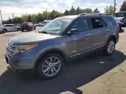 Salvage cars for sale at Denver, CO auction: 2013 Ford Explorer XLT