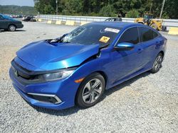 Honda salvage cars for sale: 2019 Honda Civic LX