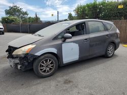 Salvage cars for sale at San Martin, CA auction: 2013 Toyota Prius V