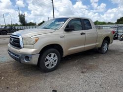 Salvage trucks for sale at Miami, FL auction: 2010 Toyota Tundra Double Cab SR5