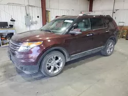 Salvage cars for sale at Billings, MT auction: 2012 Ford Explorer Limited