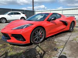 Salvage cars for sale at Woodhaven, MI auction: 2024 Chevrolet Corvette Stingray 2LT