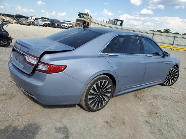 2019 Lincoln Continental Black Label