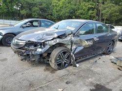 Salvage cars for sale at Austell, GA auction: 2017 Honda Accord Sport