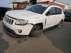 Salvage cars for sale at New Britain, CT auction: 2012 Jeep Compass Latitude