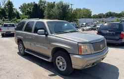 Salvage cars for sale at Kansas City, KS auction: 2002 Cadillac Escalade Luxury