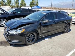 Salvage cars for sale at Rancho Cucamonga, CA auction: 2018 Ford Fusion SE Hybrid