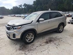 Salvage cars for sale at Ocala, FL auction: 2015 KIA Sorento LX