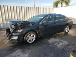 Salvage cars for sale at Riverview, FL auction: 2022 Chevrolet Malibu LT