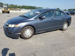 Salvage cars for sale at Dunn, NC auction: 2009 Honda Civic Hybrid