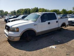 Salvage cars for sale at Chalfont, PA auction: 2005 Ford F150 Supercrew