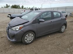 Salvage cars for sale at Nisku, AB auction: 2015 Toyota Yaris