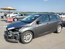 Salvage cars for sale at Grand Prairie, TX auction: 2017 Ford Focus SE