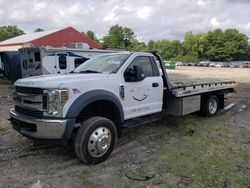 Salvage trucks for sale at Mendon, MA auction: 2018 Ford F550 Super Duty