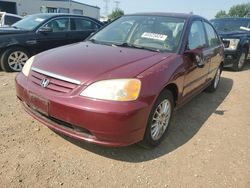 Salvage cars for sale at Elgin, IL auction: 2003 Honda Civic EX