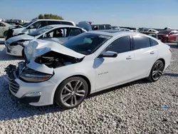 Salvage cars for sale at Taylor, TX auction: 2021 Chevrolet Malibu LT