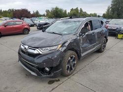 Salvage cars for sale at Woodburn, OR auction: 2018 Honda CR-V Touring