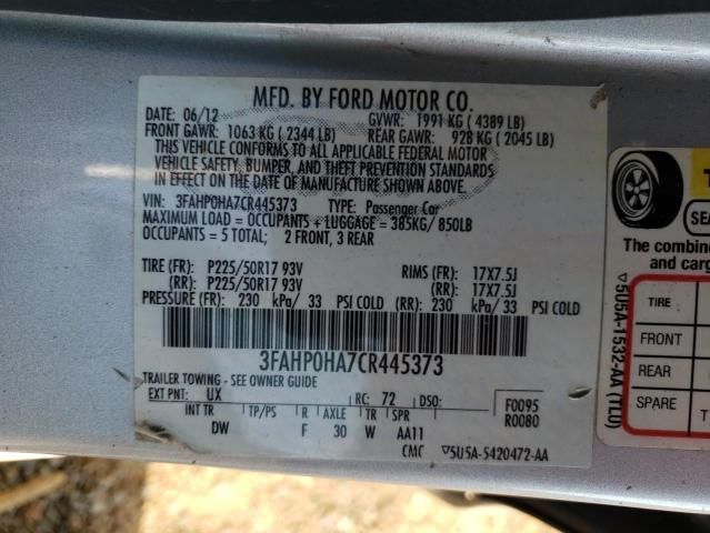 2012 Ford Fusion SE